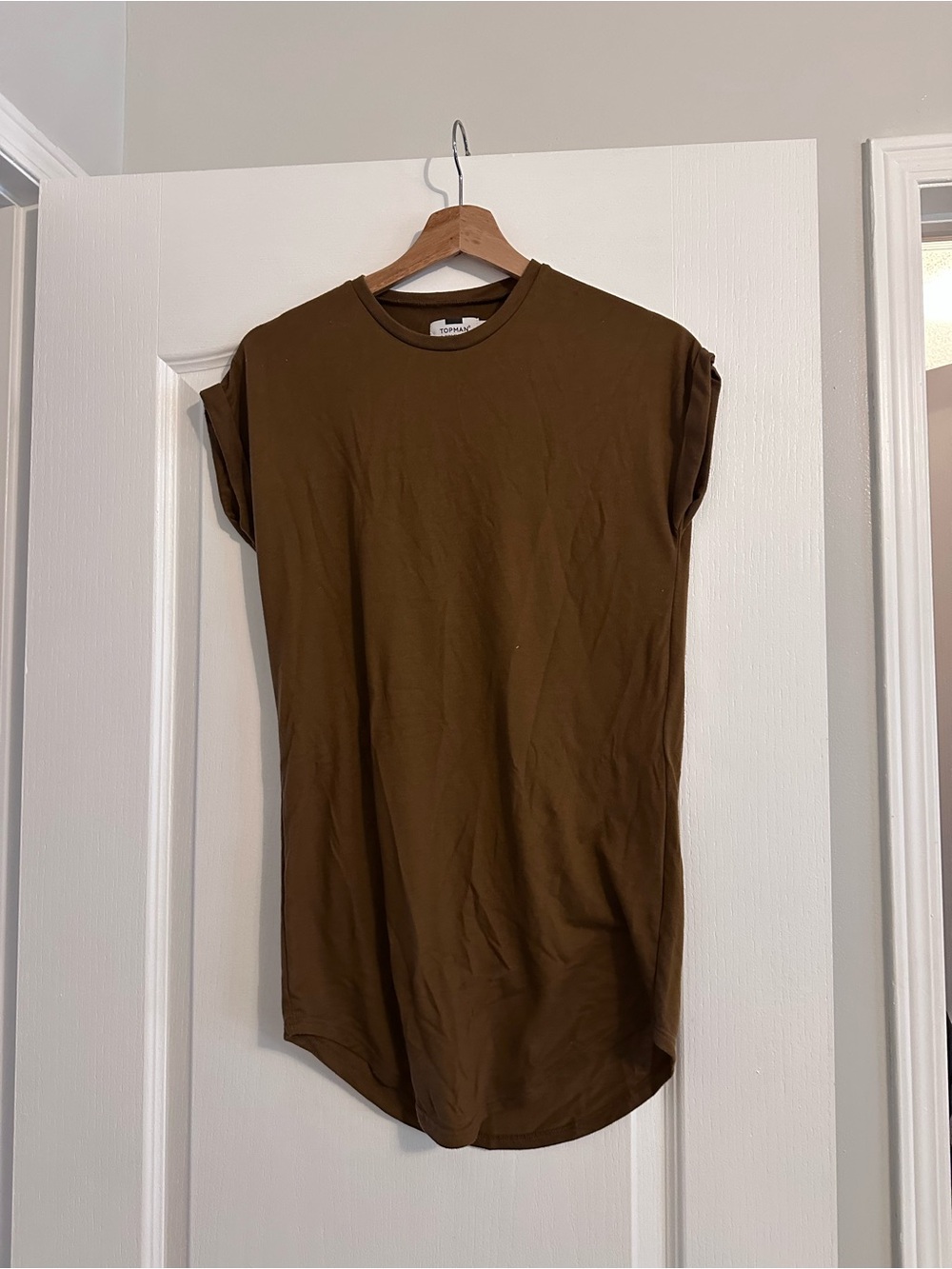 Topman Brown Crewneck Short Sleeve Tee